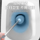 Toilet brush household bathroom long handle set with base