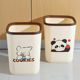 Bathroom trash can for household use with lid 2025 new model