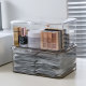 Mask storage box with dust-proof flip-top transparent lid and large capacity