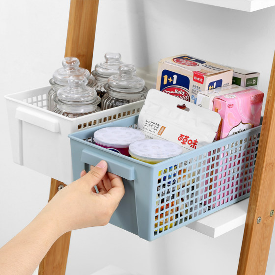 Plastic basket storage dormitory organization home storage box