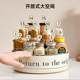 Rotating condiment storage rack fruit plate