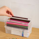 Pencil storage box Large capacity transparent stationery box