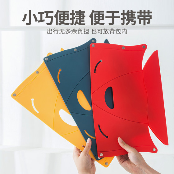 Folding stool plastic pony travel outdoor fishing travel train ultra-light stool adult household paper low stool