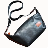 Кожаная сумка на одно плечо, оригинальный рюкзак, нагрудная сумка для отдыха, из натуральной кожи