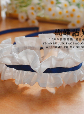 藏蓝色细带款式JK女仆项链