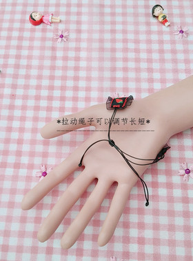 蝴蝶结界现货草莓蕾丝choker项圈手环链原宿甜美软妹子少女饰品
