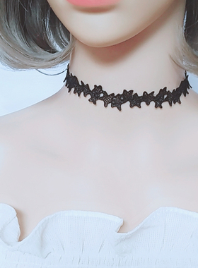 choker白色蕾丝脖子锁骨链包邮