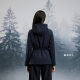 ເສື້ອກິລາ hooded jacket ທີ່ມີ zippered ນ້ໍາຫນັກເບົາຂອງແມ່ຍິງ