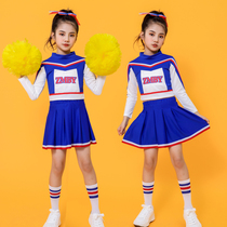 Childrens cheerleader Competition Costume Cheerleading Dance to serve the opening performance of the Athletic Elementary School Games