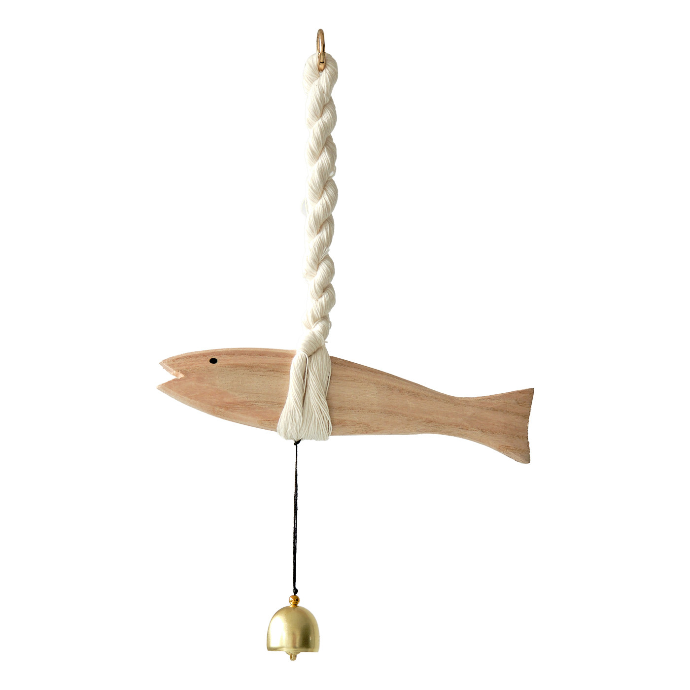 地中海风墙面装饰品鱼挂件实木棉绳小鱼铃铛风铃创意北欧墙壁家居,淘宝优惠券,粉丝福利购,淘宝优惠卷