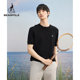 Binbo round neck fashionable simple short-sleeved T-shirt knitted material