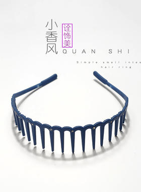 日韩风磨砂防滑牙齿不易断发卡