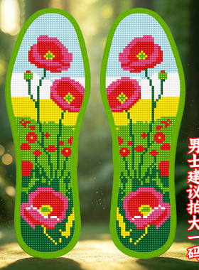 苒鸿经典2026十字绣鞋垫吸汗透气