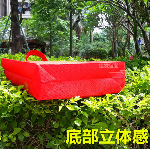 过年礼品袋红色无纺布环保袋倒福一帆风顺烟酒茶叶送礼手提袋包邮 - 图0