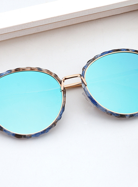 墨镜圆脸韩版偏光街拍太阳眼镜