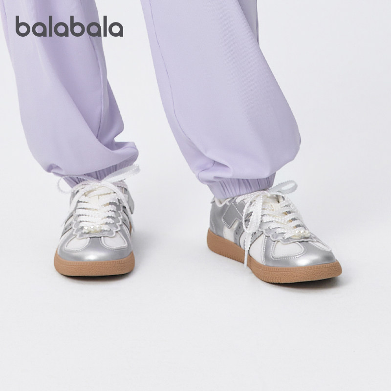 巴拉巴拉女童板鞋中大童洋气德训鞋儿童防滑鞋子2025夏季新款童鞋,淘宝优惠券,粉丝福利购,淘宝优惠卷