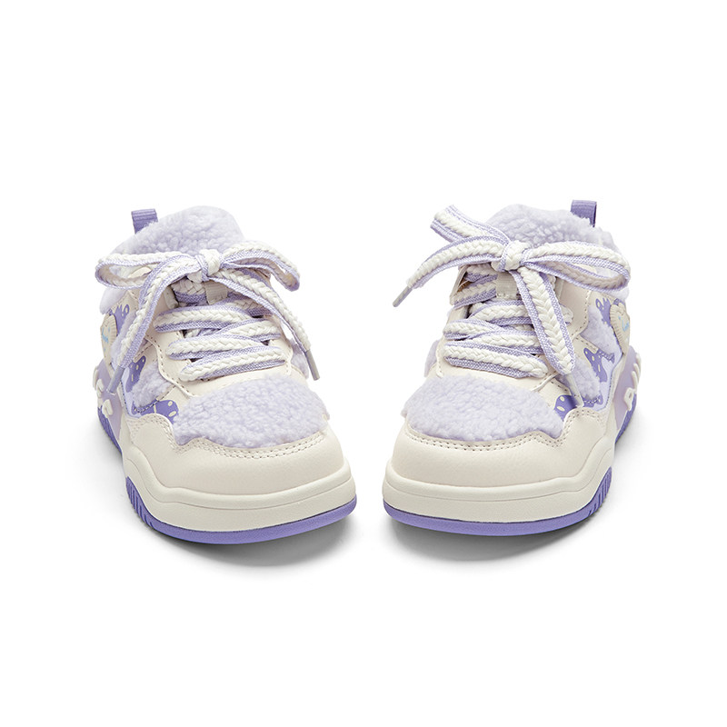 巴拉巴拉女童保暖板鞋宝宝加绒款小白鞋儿童防滑鞋子冬季新款童鞋,淘宝优惠券,粉丝福利购,淘宝优惠卷