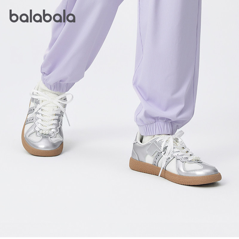 巴拉巴拉女童板鞋中大童洋气德训鞋儿童防滑鞋子2025夏季新款童鞋,淘宝优惠券,粉丝福利购,淘宝优惠卷