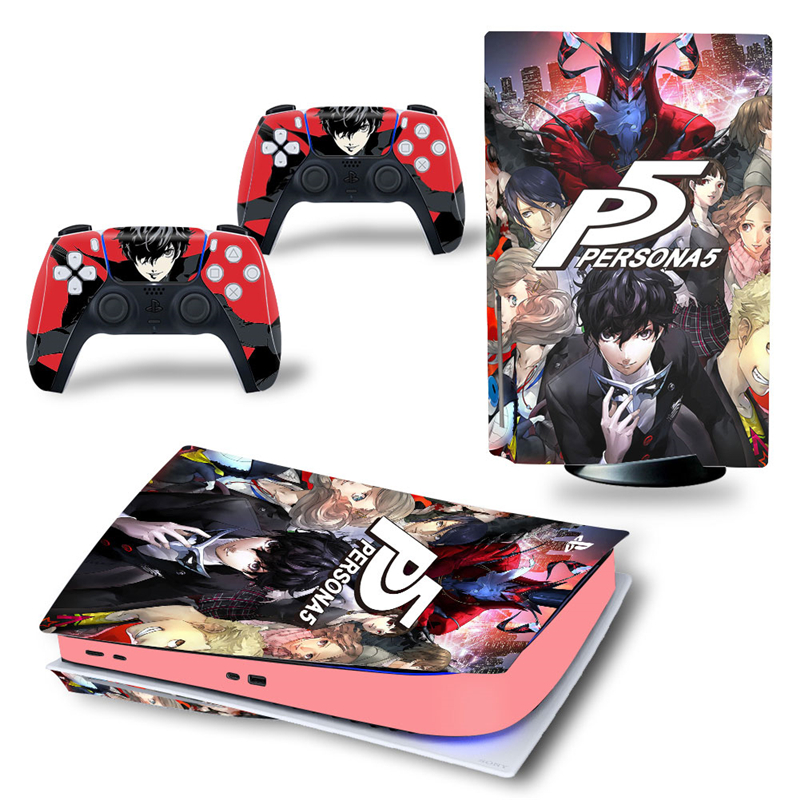 P5女神异闻录贴纸 索尼PS5贴纸Persona5手柄贴PS5贴膜主机贴joker - 图2