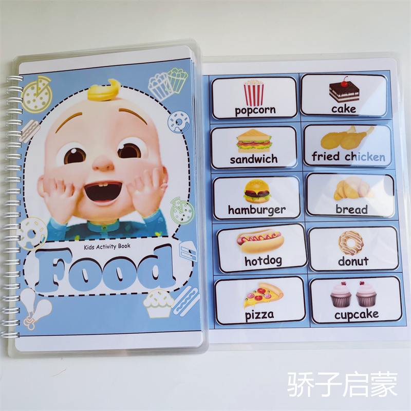 cocomelon早教互动书启蒙认知全集英语启蒙互动益智粘贴基础认知 - 图2