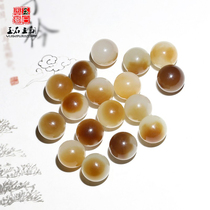 Jade Dynasty Xinjiang and Tian jade and the end sugar white jade lock bone pendant female pendant natural jade transfer pearl direct sowing room
