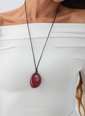 可拉伸调节蜡线项链女 欧美复古个性百搭时尚网红ins写真拍照饰品