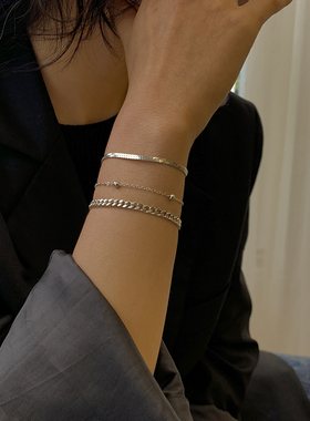 3条一套情侣手链小众ins冷淡风