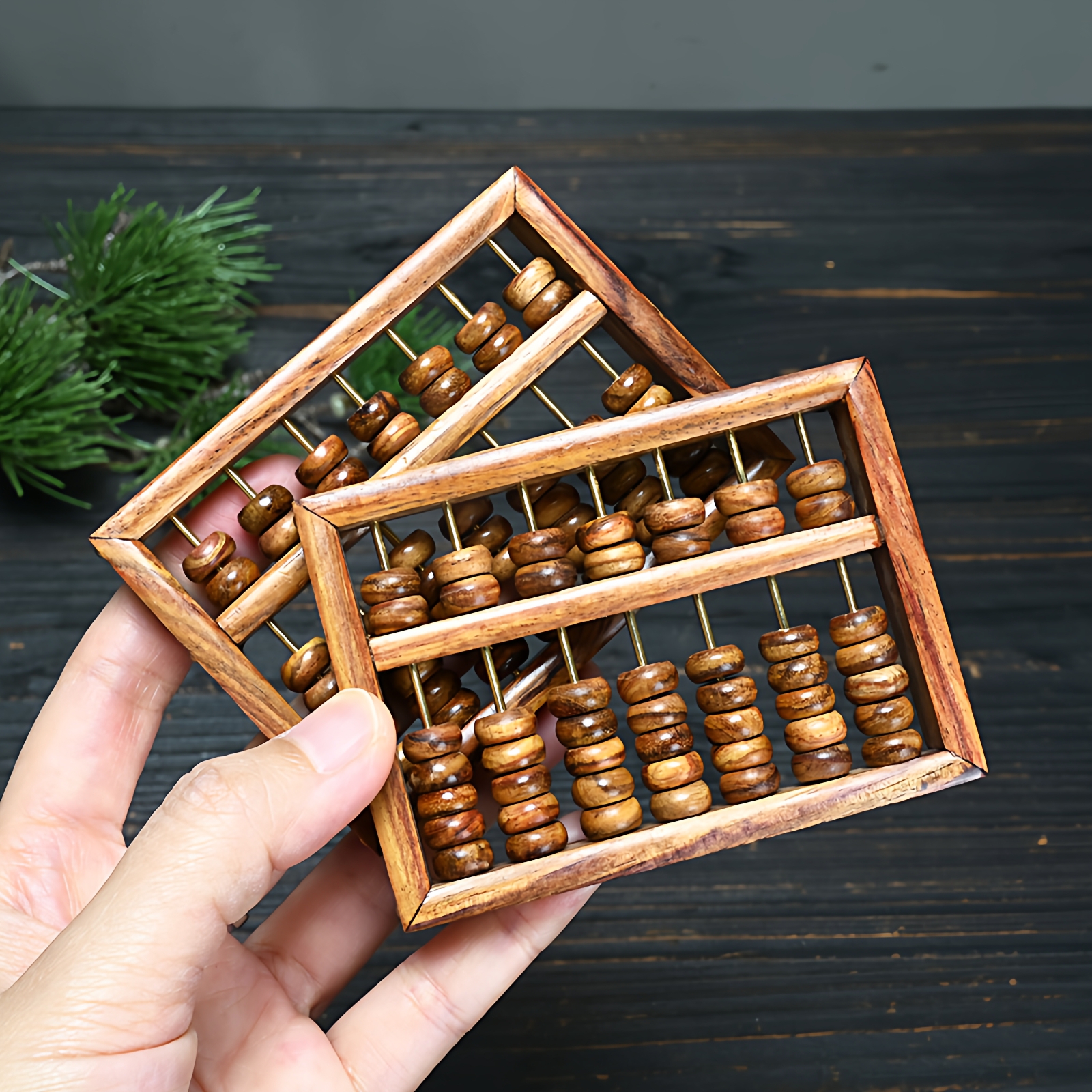 海南黄花梨小算盘实木文玩摆件木质工艺品珠心海黄迷你小算盘饰品 - 图0