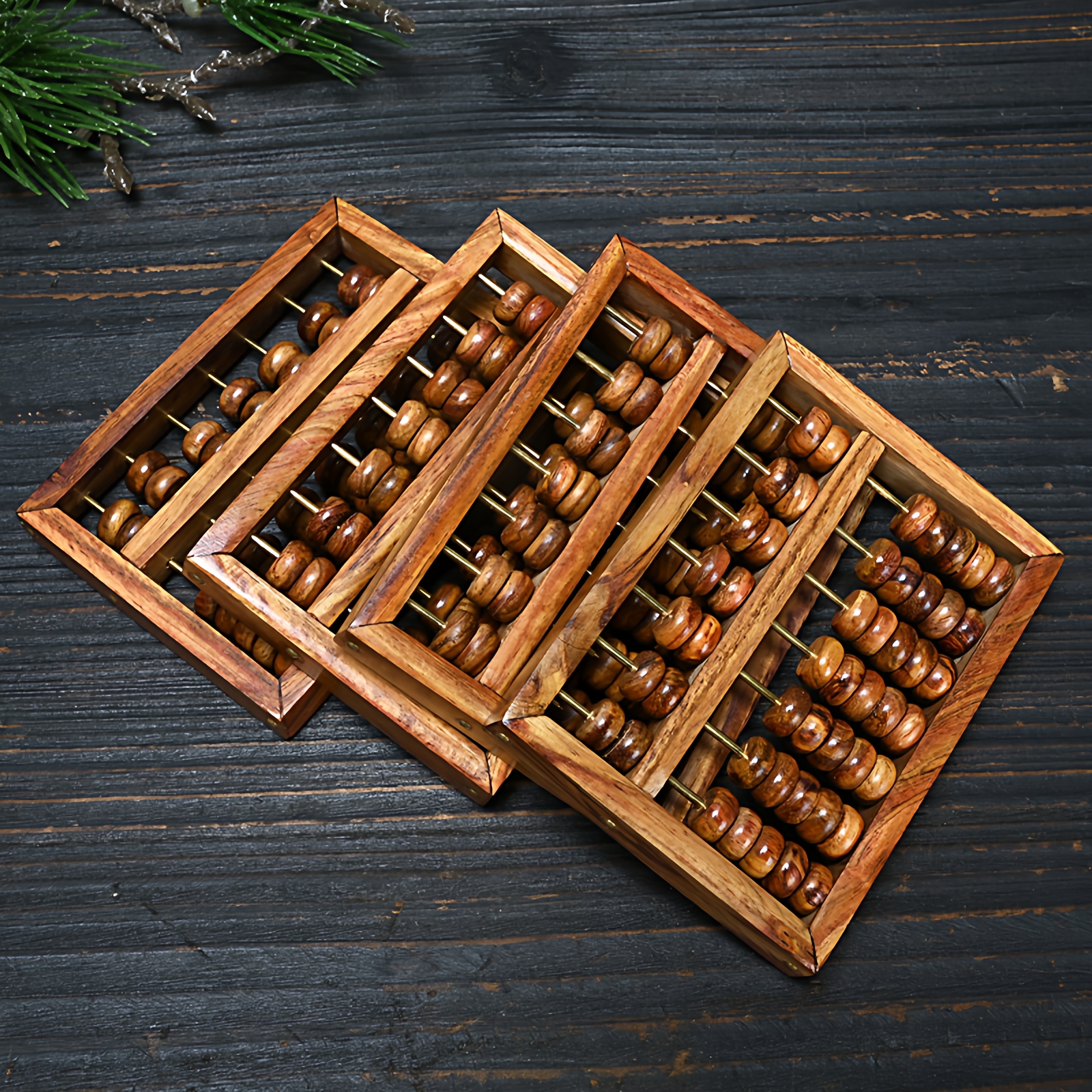 海南黄花梨小算盘实木文玩摆件木质工艺品珠心海黄迷你小算盘饰品 - 图2