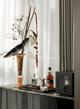 现代轻奢电视柜飘窗软装饰品餐桌装饰花瓶花器花艺卧室床头柜摆件