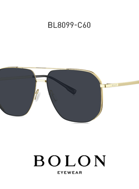 暴龙偏光太阳镜飞行员框墨镜男款