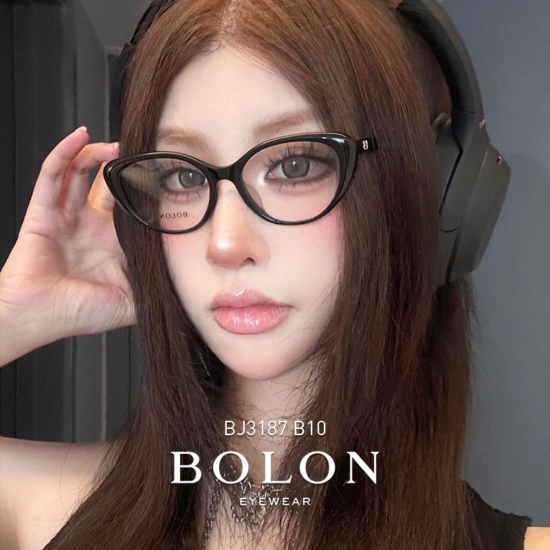 暴龙猫眼眼镜复古黑框素颜镜架女款美拉德茶棕色近视镜框可配度数