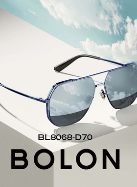 暴龙太阳镜男偏光双梁墨镜BL8068