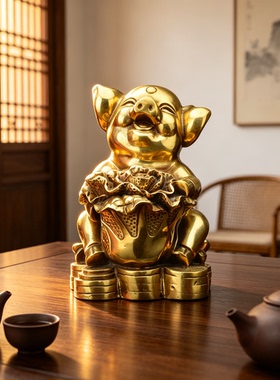 中式黄铜十二生肖全套摆件