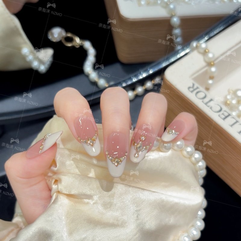 【巴黎旧梦】法式显白纯手工穿戴甲日常款百搭,淘宝优惠券,粉丝福利购,淘宝优惠卷