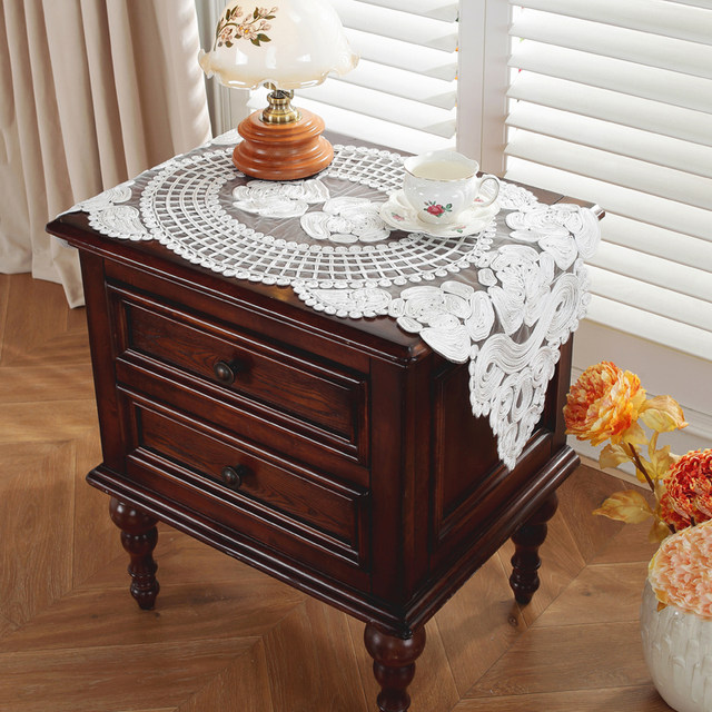 Weimi 5102 lace hollow long coffee table mat table runner