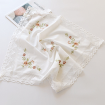 Only rice 5154 minimalist white lace cotton cotton cotton cotton bed head cabinet multipurpose cover cloth art 100 lap dust protection cover towels