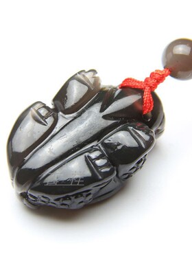 天然彩虹眼男女款挂坠黑曜石龙龟