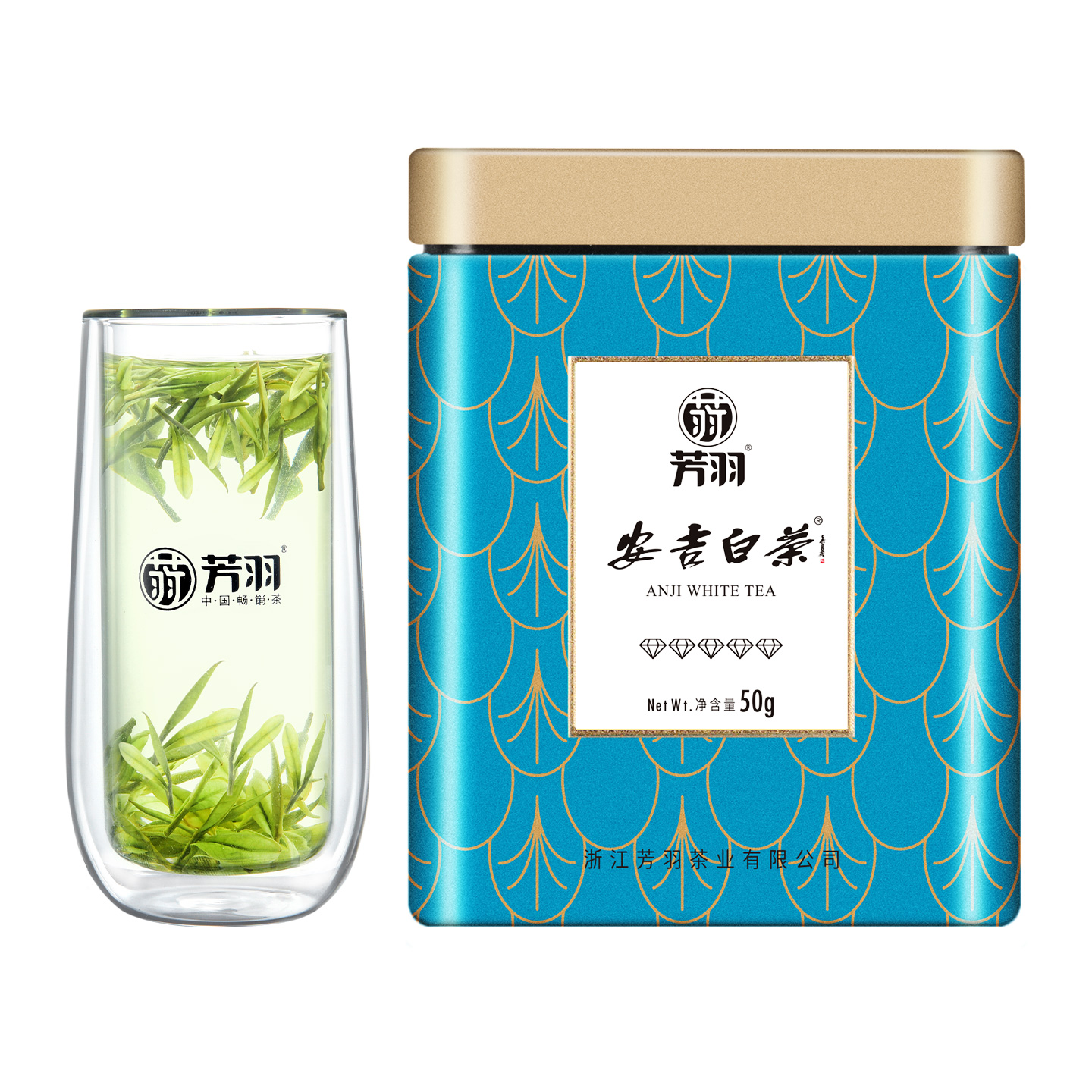 2025年新茶上市正宗芳羽安吉白茶明前特级罐装50g珍稀高山绿茶叶 - 图3