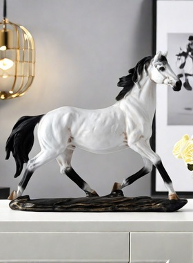 马到成功摆件创意家居客厅中式马房间装饰品高级感工艺品礼品现代