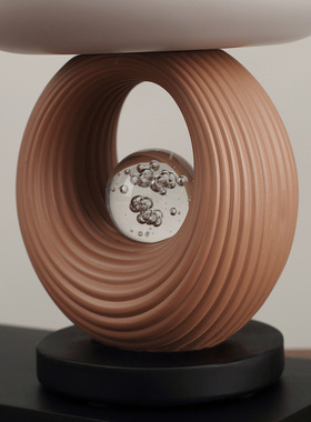 创意轻奢圆形家居客厅电视柜进门鞋柜钥匙收纳装饰摆件高档首饰架