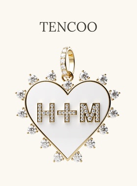 TENCOO情侣闺蜜爱心s925纯银吊坠