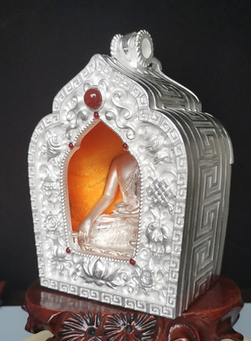 纯铜平安尼泊尔精工嘎乌盒