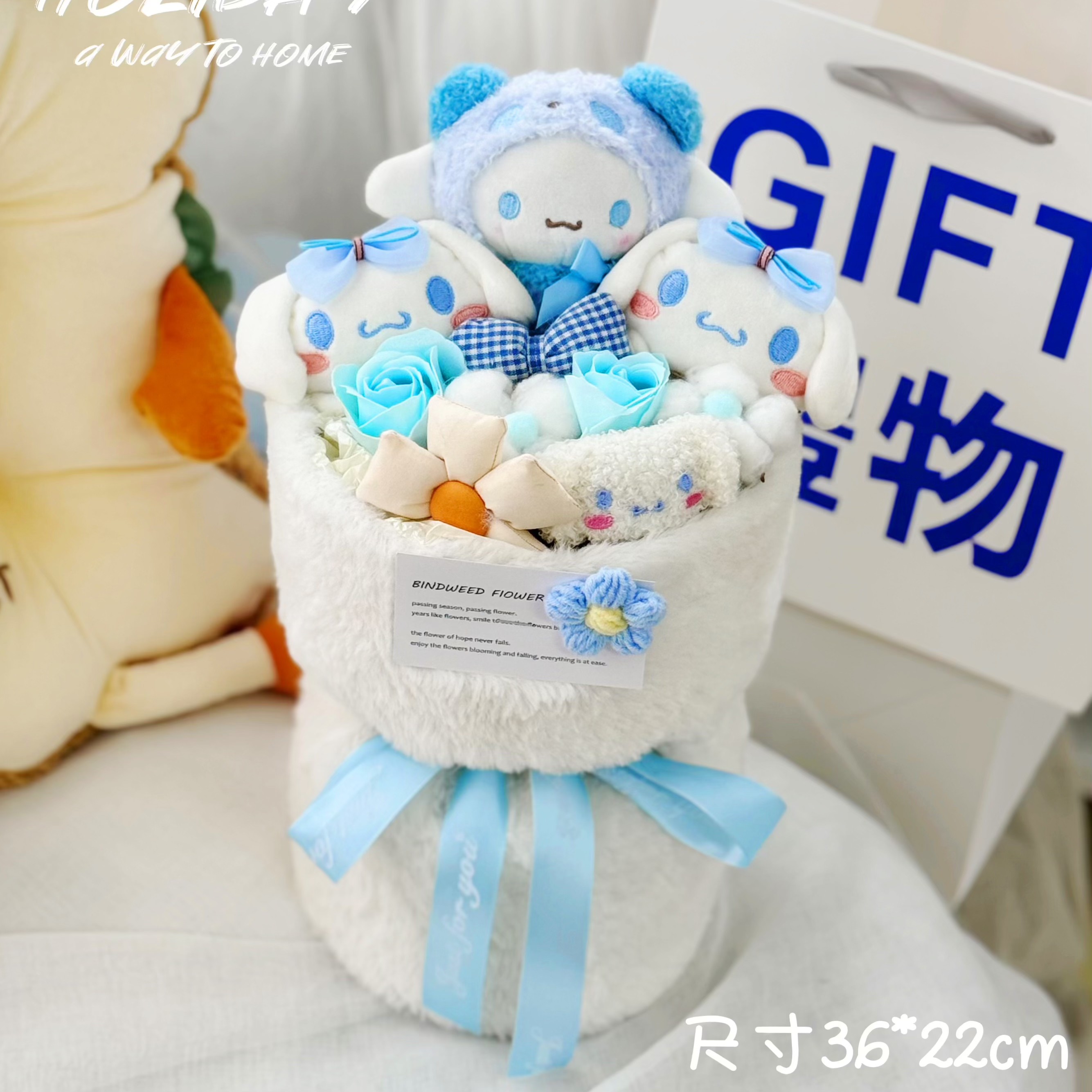 七夕送女友毕业礼物玩偶毛绒儿童卡通花束生日礼物闺蜜送男生实用