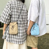 Summer small bag for men and women, ultra-thin solid color simple crossbody bag, sports cycling small shoulder bag, small backpack trend