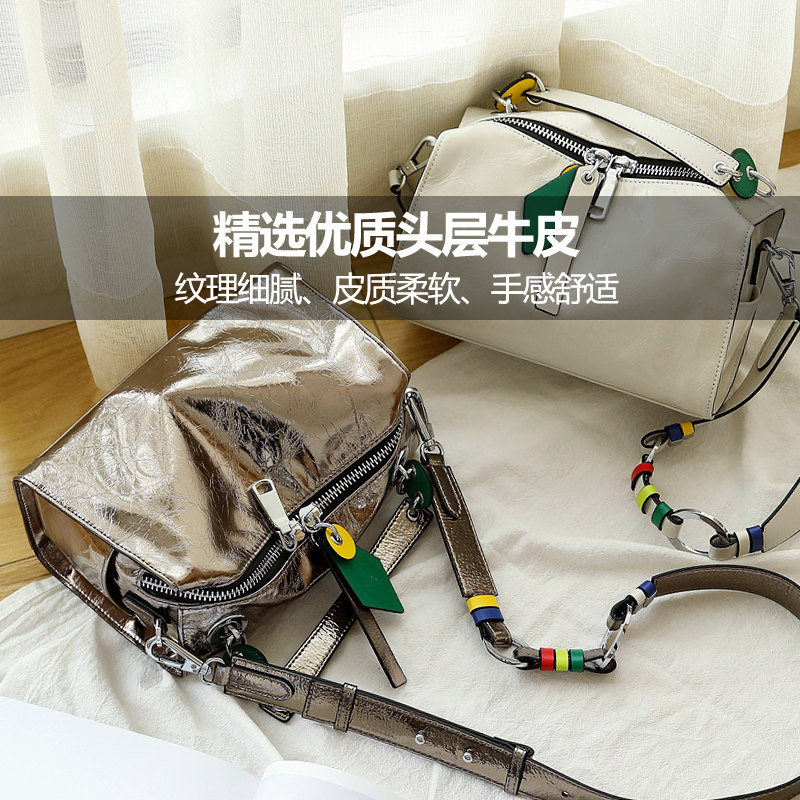 初薇宽带2020新款斜挎波士顿包 初薇原创 名品淘淘的小屋十年品质店女士包袋