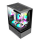 Five-color fish star mini sea view room chassis desktop computer column-free mini box matx glass side transparent