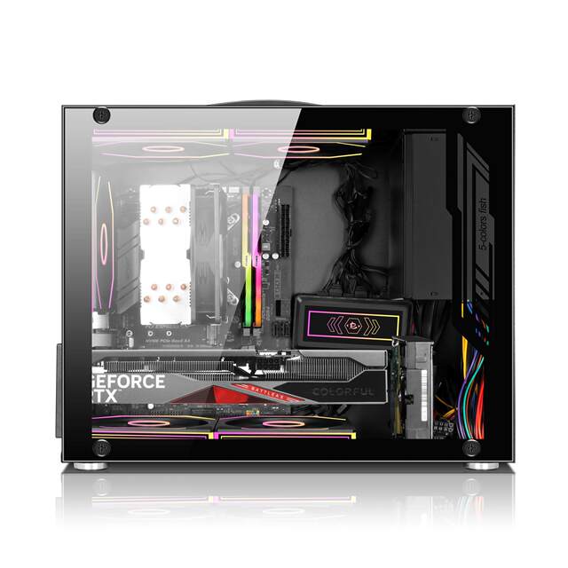 Five-Colored Fish Craftsman MAX Portable Case TYPEC Interface Mini MATX Motherboard ATX Power Supply 240 Water Cooling