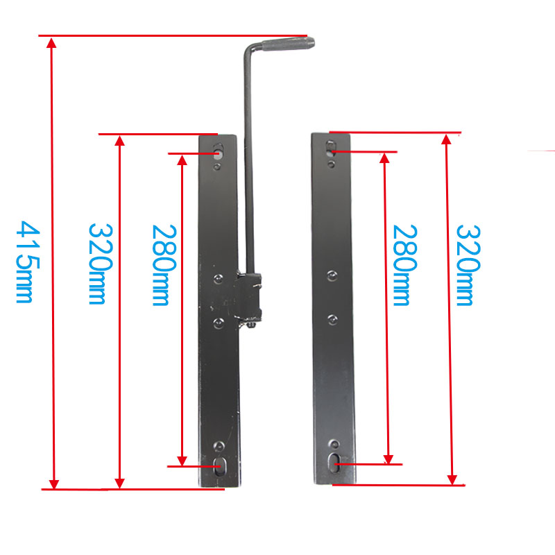汽车座椅滑道滑轨单锁前后移动改装面包车叉车装载机工程车配件 - 图1