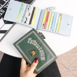 Картхолдер, ультратонкая маленькая вместительная и большая сумка через плечо, милые модные карточки, из натуральной кожи, Южная Корея